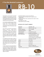 Klipsch RB-10 - Brochure 